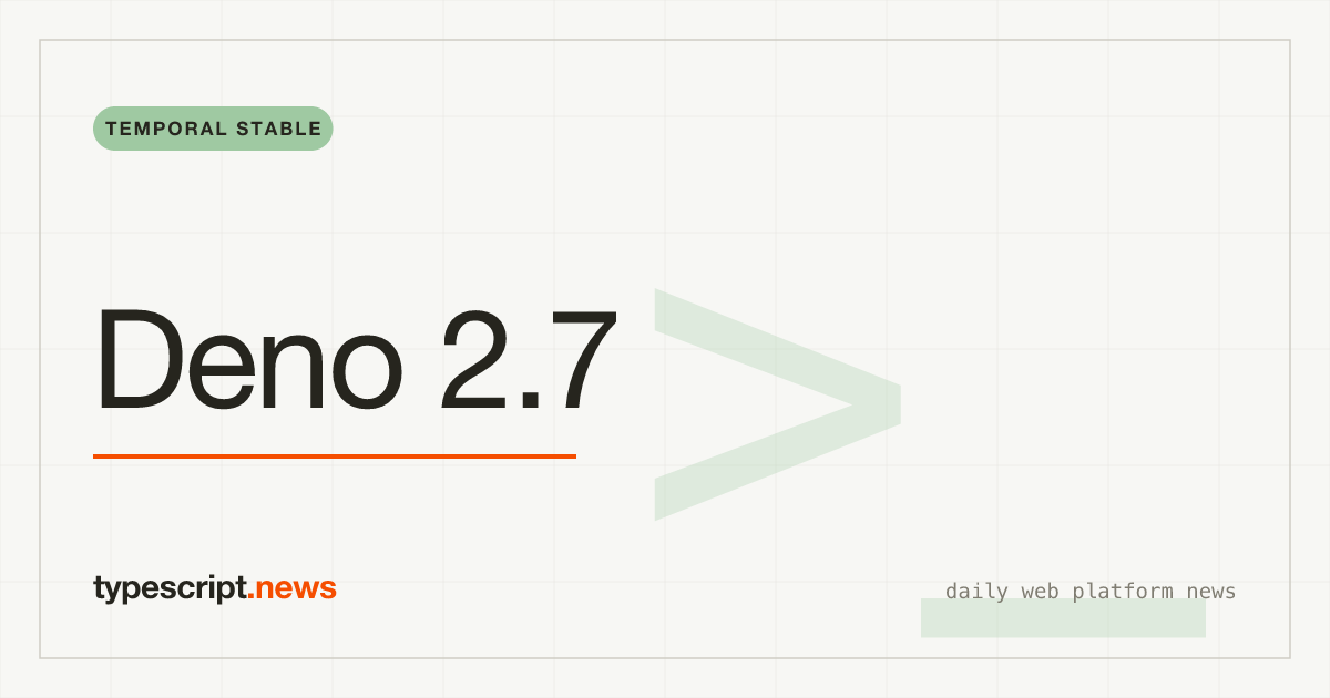 Deno 2.7 Stabilise l'API Temporelle, Ajoute le Support Windows ARM et les Overrides npm