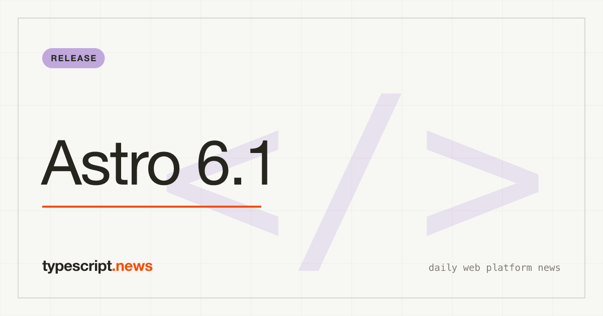 Astro 6.1 Brings Fine-Grained Image Control and Smarter i18n Routing