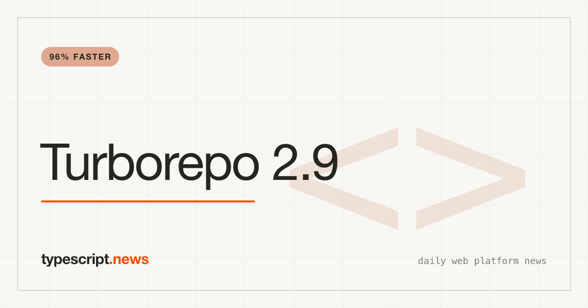 Turborepo Is Now 96% Faster, Vercel's AI Agent Experiment