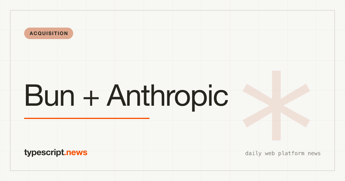 Bun rejoint Anthropic : ce que l'acquisition signifie pour l'écosystème JavaScript