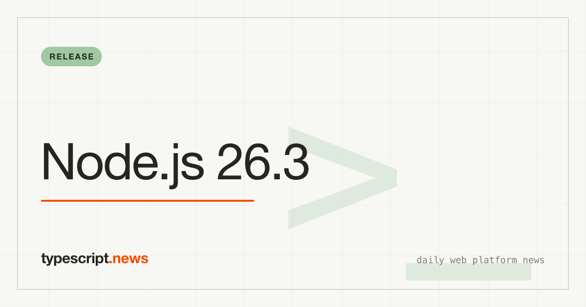 Node.js 26.3.0 : Buffer Pool double, permission.drop() arrive, les Macs Intel en péril