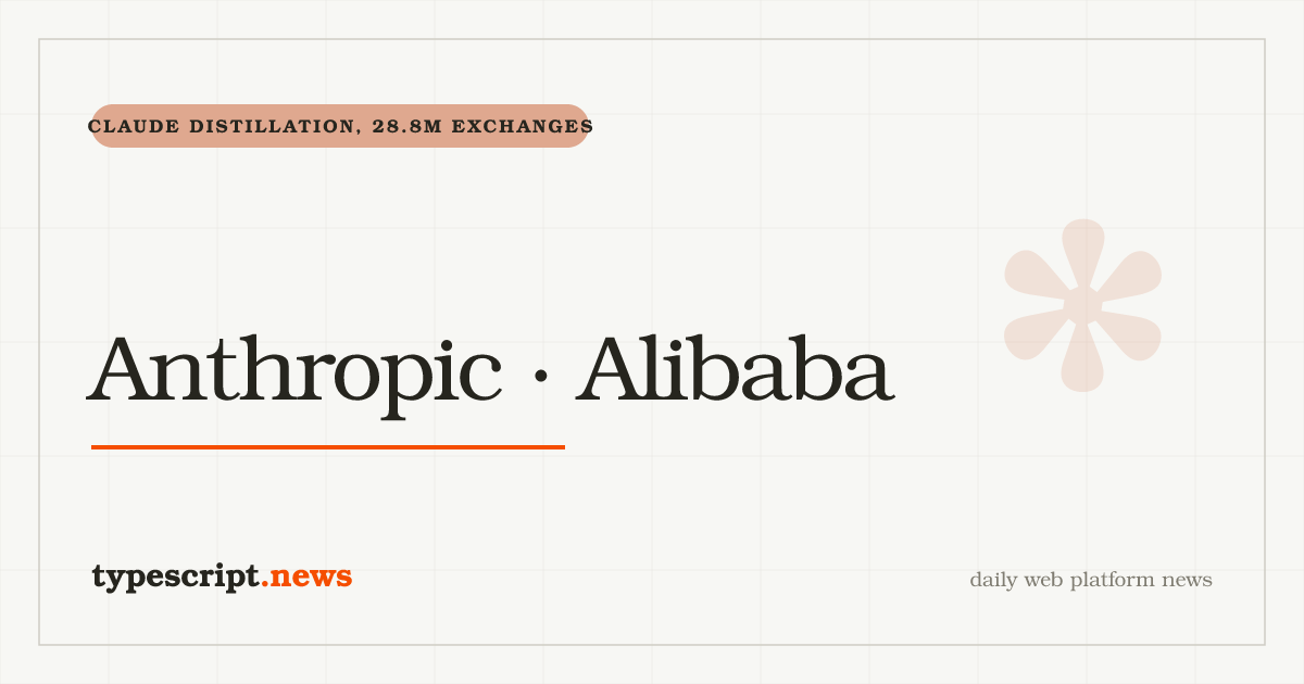 Anthropic Accuses Alibaba of 'Brazen' Industrial-Scale Distillation of Claude: 28.8M Exchanges, ~25,000 Fraudulent Accounts, April 22 to June 5